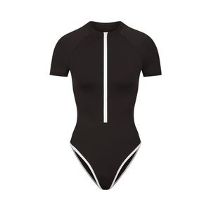 NET SKIMS BLACK ONE PIECE SWIMSUIT